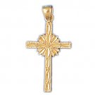 14K GOLD RELIGIOUS CHARM - CROSS #8182