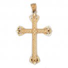 14K GOLD RELIGIOUS CHARM - CROSS #8177