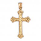 14K GOLD RELIGIOUS CHARM - CROSS #8176