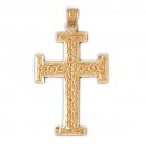 14K GOLD RELIGIOUS CHARM - CROSS #8159