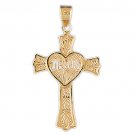 14K GOLD RELIGIOUS CHARM - CROSS #8138