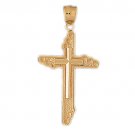 14K GOLD RELIGIOUS CHARM - CROSS #8133