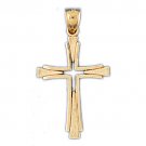14K GOLD RELIGIOUS CHARM - CROSS #8092