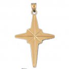 14K GOLD RELIGIOUS CHARM - CROSS #8081