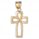14K GOLD RELIGIOUS CHARM - CROSS #8076