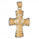 14K GOLD RELIGIOUS CHARM - CROSS #8062
