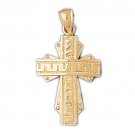 14K GOLD RELIGIOUS CHARM - CROSS #8057