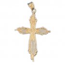 14K GOLD RELIGIOUS CHARM - CROSS #8055