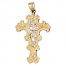 14K GOLD RELIGIOUS CHARM - CROSS #8052