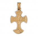 14K GOLD RELIGIOUS CHARM - CROSS #8050