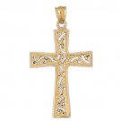 14K GOLD RELIGIOUS CHARM - CROSS #8045