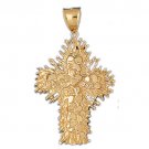 14K GOLD RELIGIOUS CHARM - CROSS #8035