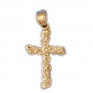 14K GOLD RELIGIOUS CHARM - CROSS #8027