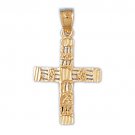 14K GOLD RELIGIOUS CHARM - CROSS #8021