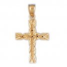 14K GOLD RELIGIOUS CHARM - CROSS #8019