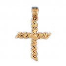 14K GOLD RELIGIOUS CHARM - CROSS #8013