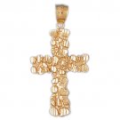 14K GOLD RELIGIOUS CHARM - CROSS #8007