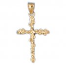 14K GOLD RELIGIOUS CHARM - CROSS #8001