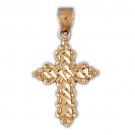 14K GOLD RELIGIOUS CHARM - CROSS #7998