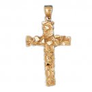 14K GOLD RELIGIOUS CHARM - CROSS #7991