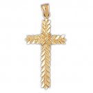 14K GOLD RELIGIOUS CHARM - CROSS #7987