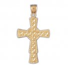 14K GOLD RELIGIOUS CHARM - CROSS #7986