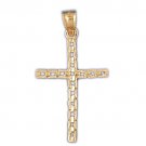 14K GOLD RELIGIOUS CHARM - CROSS #7979
