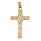 14K GOLD RELIGIOUS CHARM - CROSS #7973