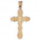 14K GOLD RELIGIOUS CHARM - CROSS #7972