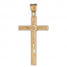 14K GOLD RELIGIOUS CHARM - CROSS #7969