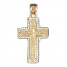 14K GOLD RELIGIOUS CHARM - CROSS #7968