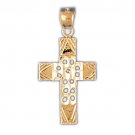 14K GOLD RELIGIOUS CHARM - CROSS #7952