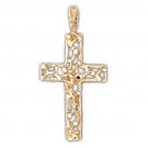 14K GOLD RELIGIOUS CHARM - CROSS #7950