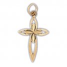 14K GOLD RELIGIOUS CHARM - CROSS #7947