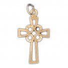 14K GOLD RELIGIOUS CHARM - CROSS #7942