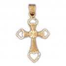 14K GOLD RELIGIOUS CHARM - CROSS #7937
