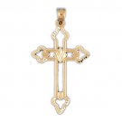 14K GOLD RELIGIOUS CHARM - CROSS #7928