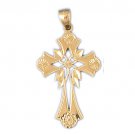 14K GOLD RELIGIOUS CHARM - CROSS #7924