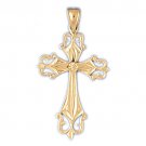 14K GOLD RELIGIOUS CHARM - CROSS #7923