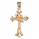 14K GOLD RELIGIOUS CHARM - CROSS #7921