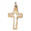 14K GOLD RELIGIOUS CHARM - CROSS #7916