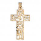 14K GOLD RELIGIOUS CHARM - CROSS #7913