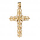 14K GOLD RELIGIOUS CHARM - CROSS #7908