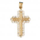 14K GOLD RELIGIOUS CHARM - CROSS #7907