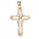 14K GOLD RELIGIOUS CHARM - CROSS #7905