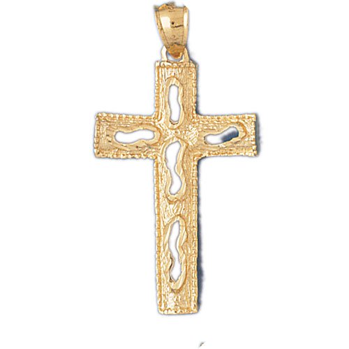 14K GOLD RELIGIOUS CHARM - CROSS #7865