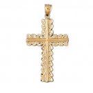 14K GOLD RELIGIOUS CHARM - CROSS #7867