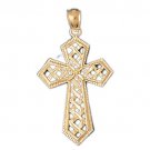14K GOLD RELIGIOUS CHARM - CROSS #7846