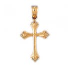 14K GOLD RELIGIOUS CHARM - CROSS #7727