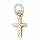 14K GOLD RELIGIOUS CHARM - SMALL CROSS #8343